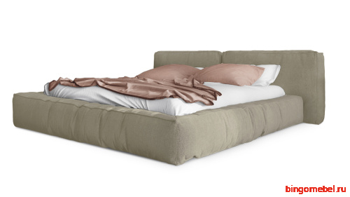 Кровать Латона-3 бежевого цвета 160*200 см