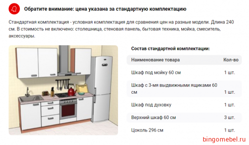 Кухонный гарнитур Онда фото 3