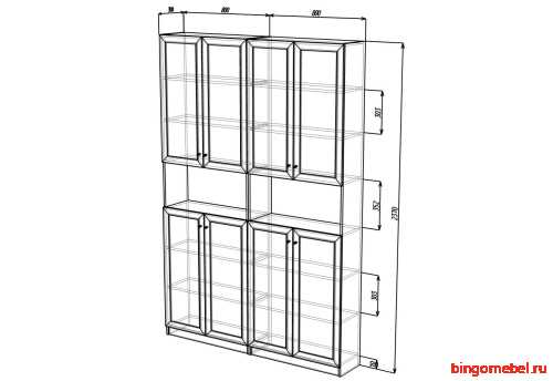 Стеллаж Билли 16 IKEA Белый фото 4