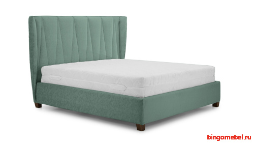 Кровать Ананке зеленого цвета 140*200 см фото 6