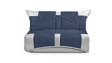 Прямой диван-кровать Грюнтен Лайт синего цвета 120*200 см