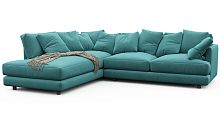 Угловой диван-кровать Ибица мятного цвета