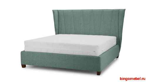 Кровать Ананке зеленого цвета 160*200 см фото 2