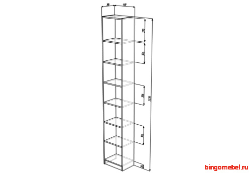 Стеллаж Билли 09 IKEA Дуб Сонома фото 4