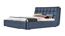 Кровать Отони синего цвета 180*200 см