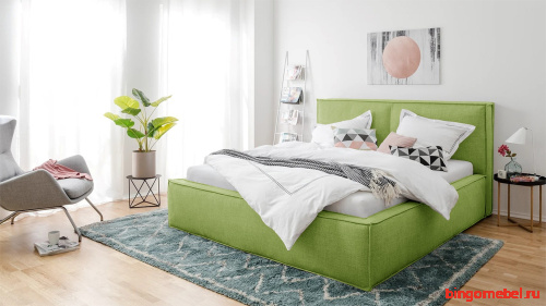 Кровать Латона травяного цвета 140*200 фото 5