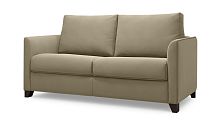 Прямой диван Лион нераскладной 157*90 светло-коричневого цвета