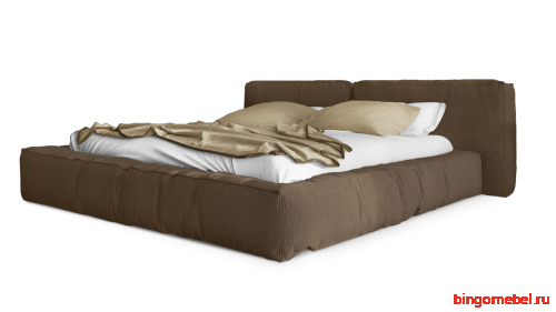 Кровать Латона-3 темно-коричневого цвета 140*200 см