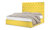 Кровать Сиена желтого цвета 140*200 см