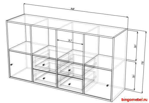 Стеллаж Билли 24 IKEA Венге Цаво фото 4