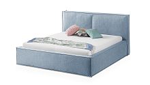 Кровать Латона серо-голубого цвета 140*200