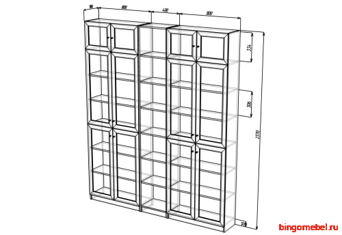 Стеллаж Билли 15 IKEA Орех Экко фото 4