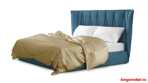 Кровать Ананке голубого цвета 160*200 см