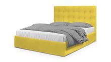 Кровать Адель желтого цвета 140*200 см