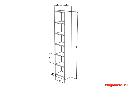 Стеллаж Билли 10 IKEA Дуб Сонома фото 4