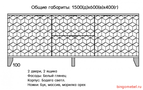 Комод Сканди 1 фото 2