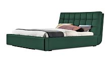 Кровать Отони зеленого цвета 140*200 см