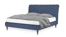 Кровать Тренто синего цвета 180*200 см