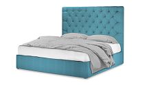 Кровать Сиена голубого цвета 160*200 см