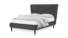 Кровать Дублин темно-серого цвета 160*200 см