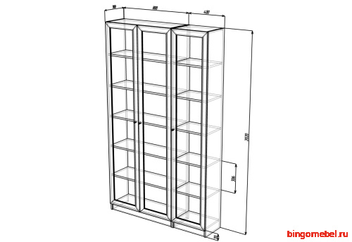 Стеллаж Билли 11 IKEA Белый фото 4