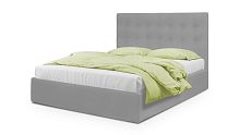 Кровать Адель серого цвета 140*200 см