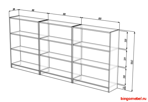 Стеллаж Билли 07 IKEA Венге Цаво фото 4