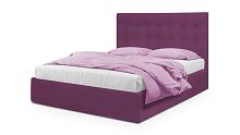 Кровать Адель фиолетового цвета 180*200 см